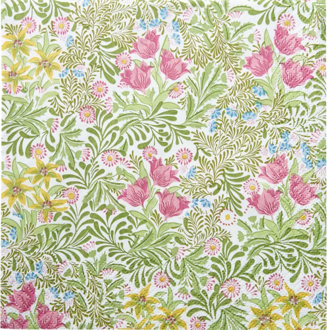 Hovedbilde Servietter Morris Bower Green kaffe
