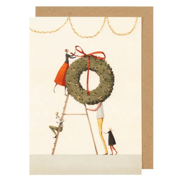 Laura Stoddart Christmas Wreath kort