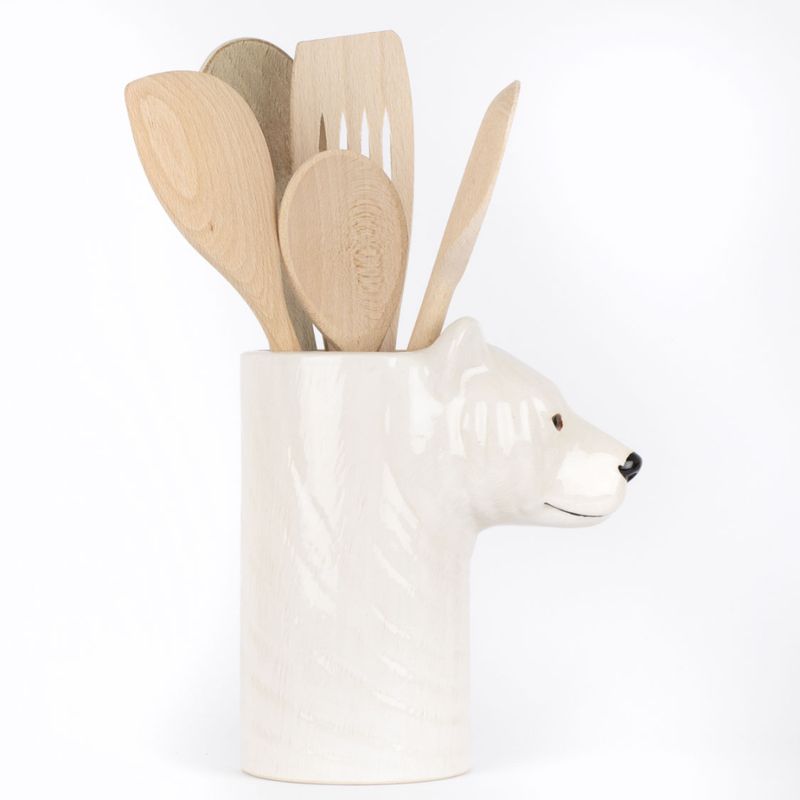 Quail Polar Bear Utensil Pot