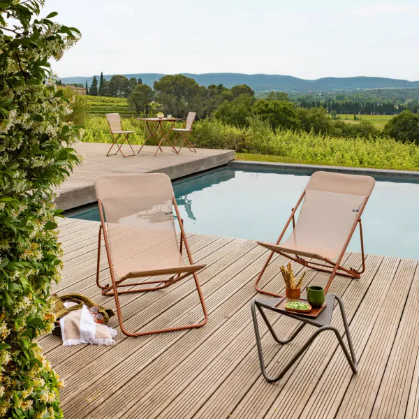 Lafuma Maxi Transat Solstol terracotta