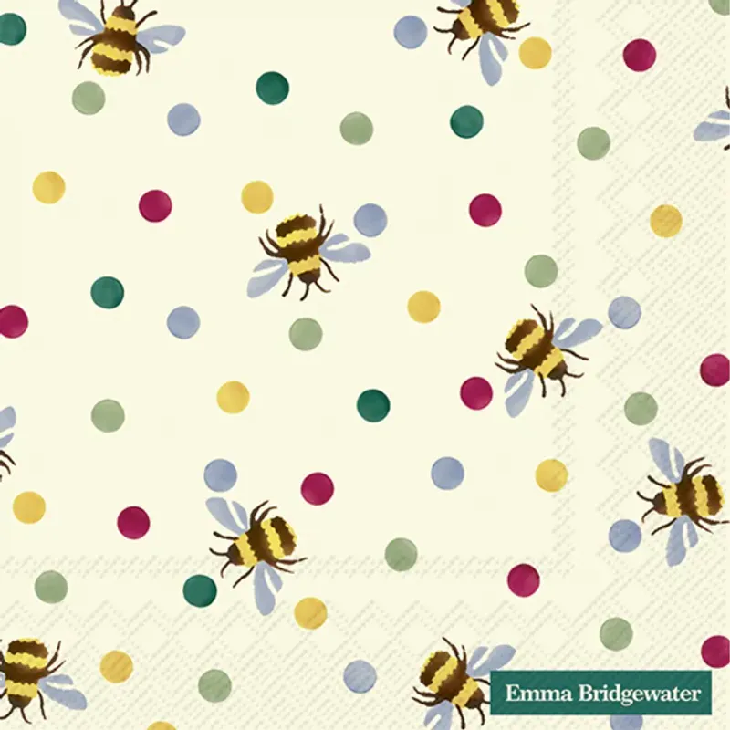 Emma Bridgewater Bumble Bee And Polka Dots servietter