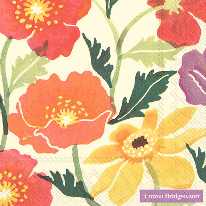 Hovedbilde Emma Bridgewater Cosmos and poppies servietter 