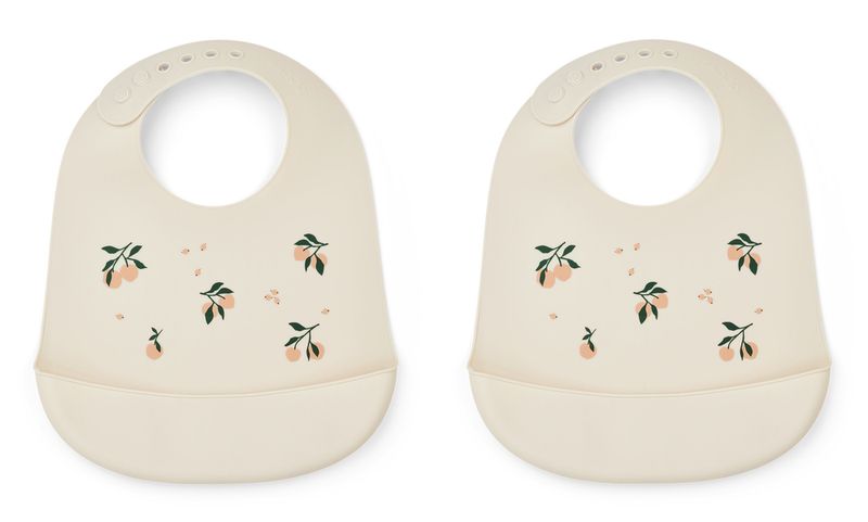 Liewood Tilda 2pk silikonsmekke Peach / Sea shell mix