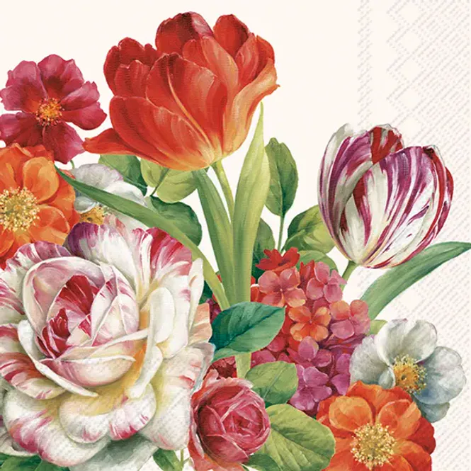 Hovedbilde Ihr servietter Blooming In Spring Cream lunch