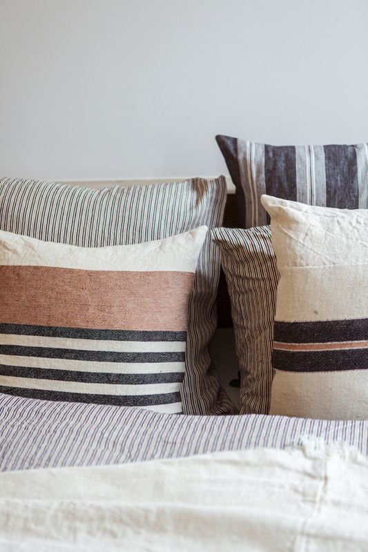 San Gabriel putetrekk stripe 65x65