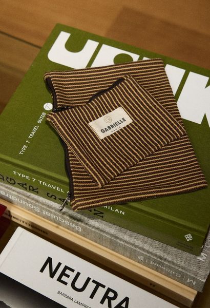 Mini Purse Rayures Cafe