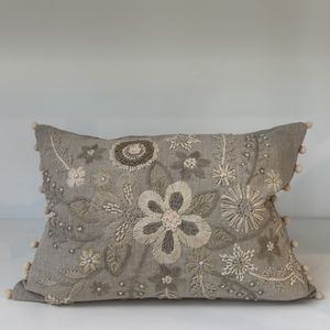 Hovedbilde Kota blomster putetrekk natur/beige 30x50