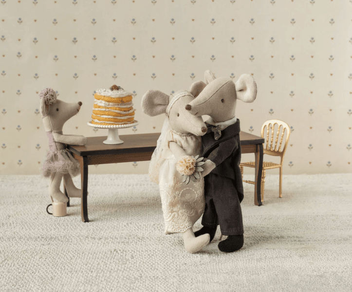 Maileg Wedding mice couple in box Mum and Dad