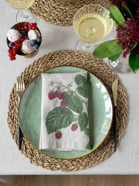 Linserviett B&aelig;r