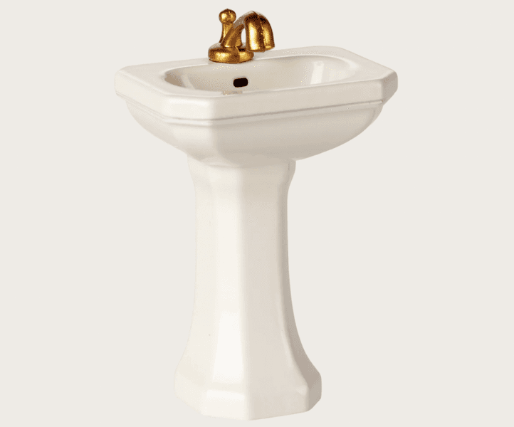 Maileg Bathroom sink Mouse Off white