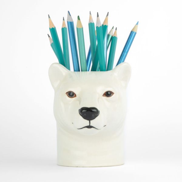 Quail Polar Bear Pencil Pot