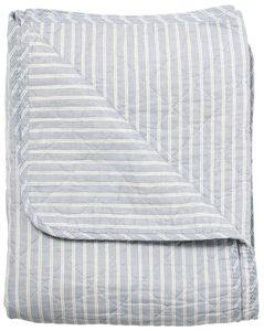 Hovedbilde Quilt gr&aring;bl&aring; striper 140x220
