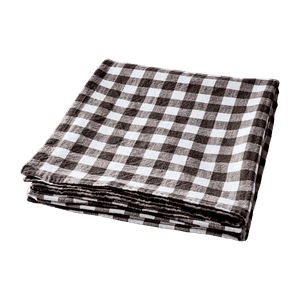 Hovedbilde Duk Ingrid Rutete brun/hvit