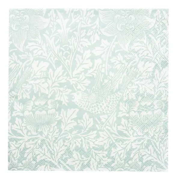 Servietter Morris Bird & Anemone green kaffe
