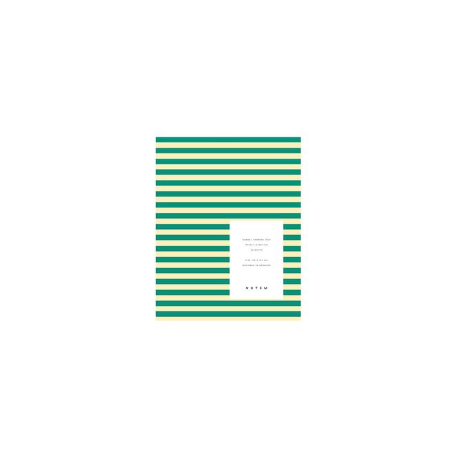 Hovedbilde ALVA Journal 2027 Medium Green Stripes