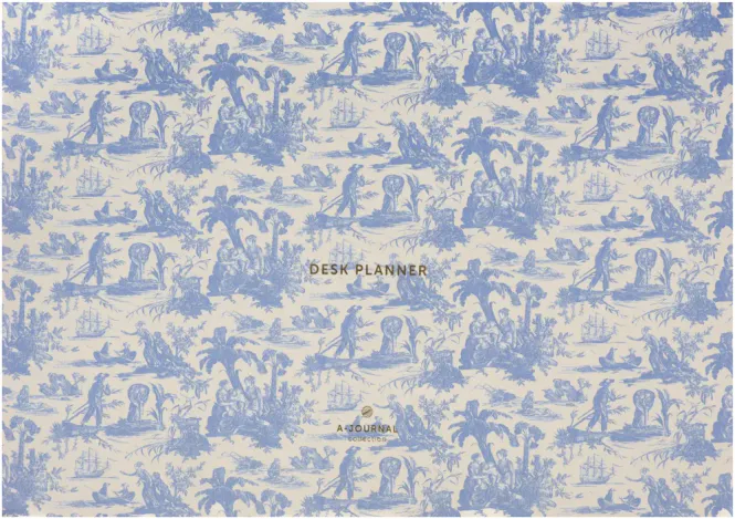Hovedbilde Deskplanner Toile de Jouy