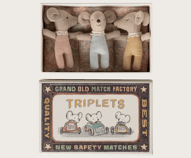 Hovedbilde Maileg Triplets Baby mice in matchbox