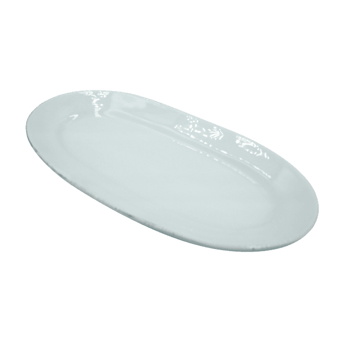 Hovedbilde Casagent Ovalt fat smalt bianco