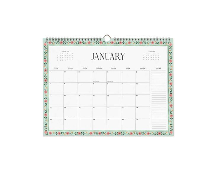 Rifle Paper Co 2026 Wildwood Appointment veggkalender