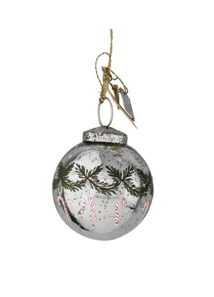 Walther & Co Glasskule Candy Cane 10cm