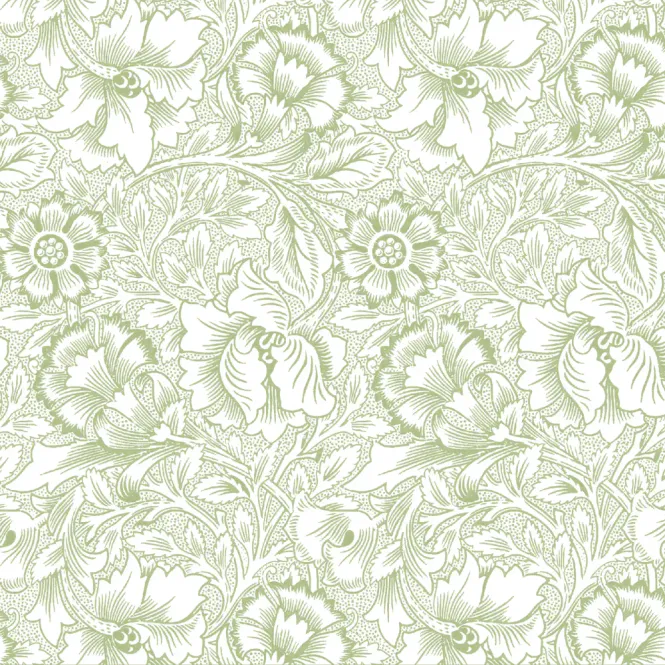 Hovedbilde Servietter Morris Pink & Poppy Green kaffe