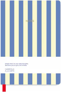 Hovedbilde A-Journal Fabrique Notebook Stripes Lavender