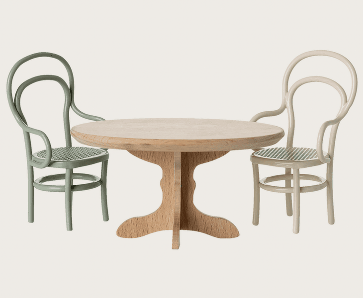 Maileg Oval dining table Mouse Nature