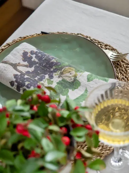 Linserviett B&aelig;r