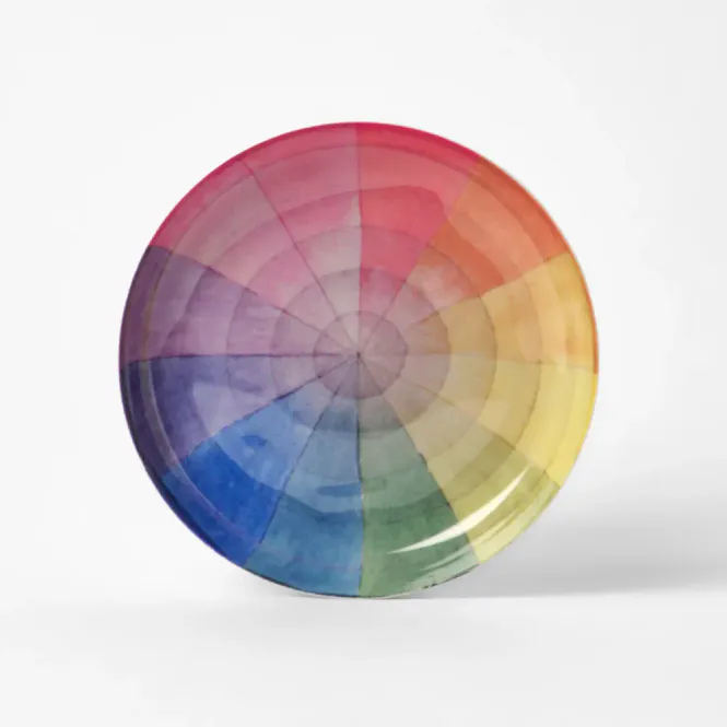 Hovedbilde Roomytown Vintage Colour Wheel emaljefat S