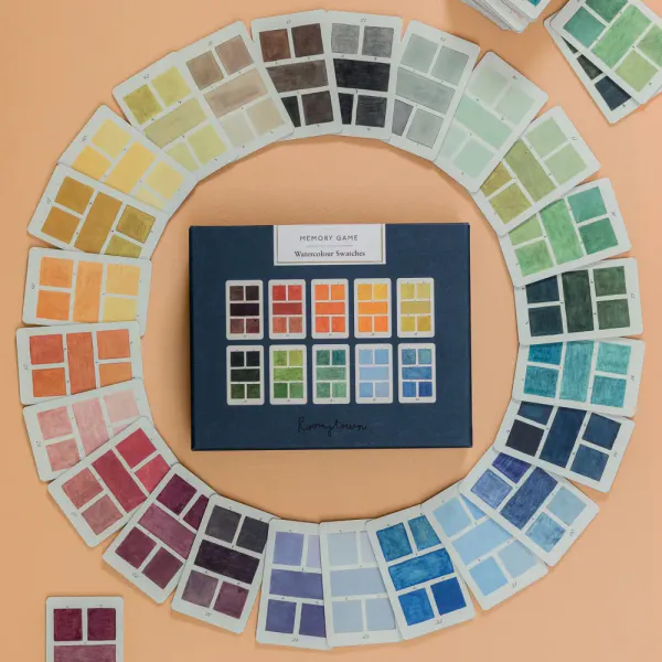 Roomytown Watercolour Swatches Memory Game 