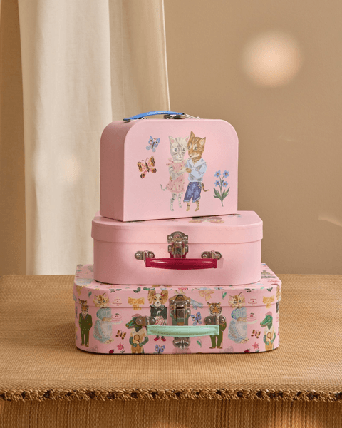 Rice Koffertsett rosa