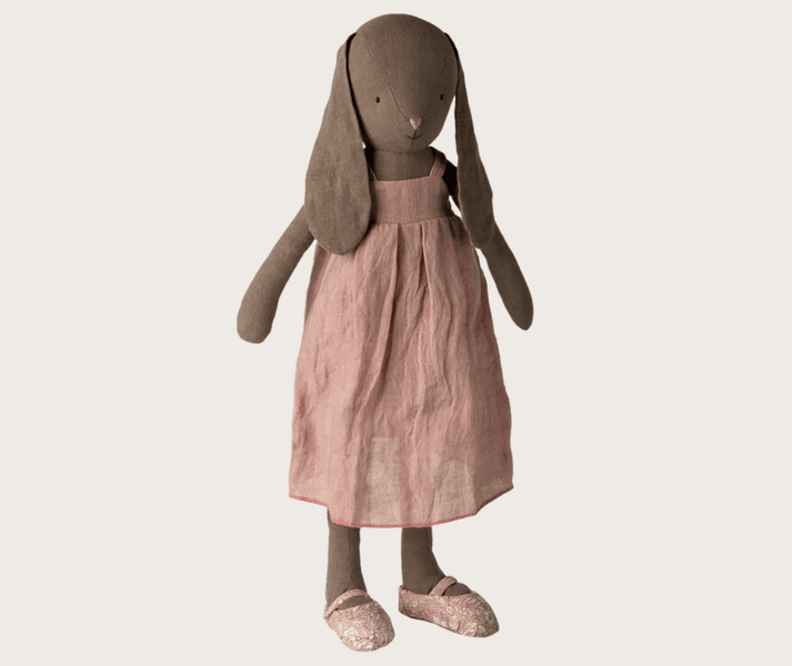 Maileg Bunny size 4 Brown, Dress and shoes