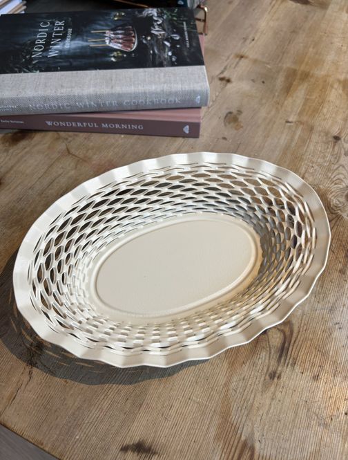 Hovedbilde Brødkurv oval liten krem