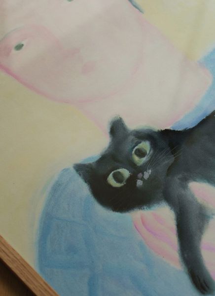 TPC Oamul, Boy Holding a Cat 40x50 cm