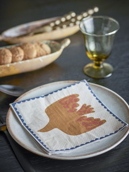 Anniversary yellow servietter