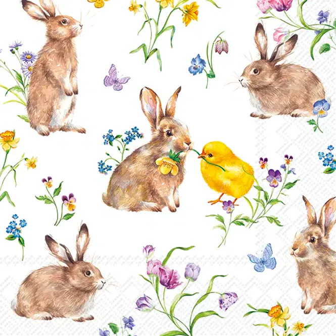 Hovedbilde Easter Friends kaffeservietter