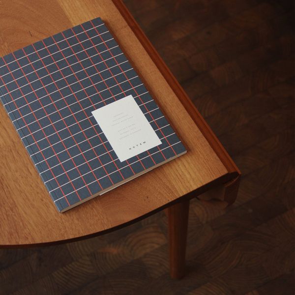 NOTEM Vita Notebook, Medium Dark blue grid