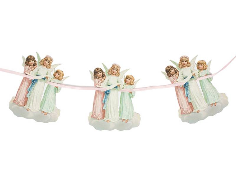 Girlander Trio med engler 