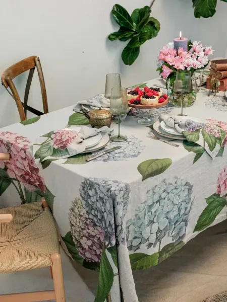 Linserviett Hortensia