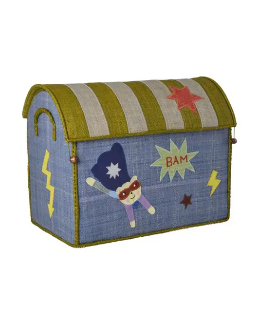 Hovedbilde Rice Raffia Storage House M Nature Hero Theme