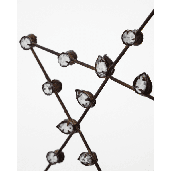 Stjerne Connect antikk kobber 17cm