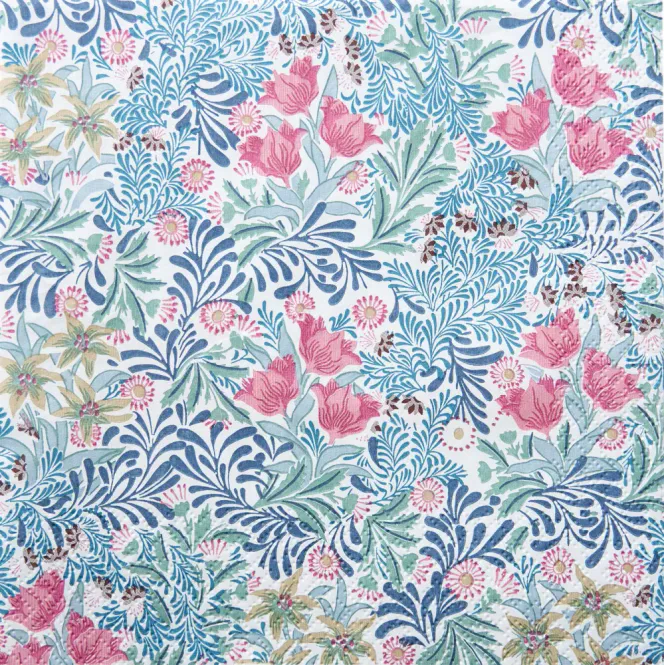 Hovedbilde Servietter Morris Bower Blue kaffe